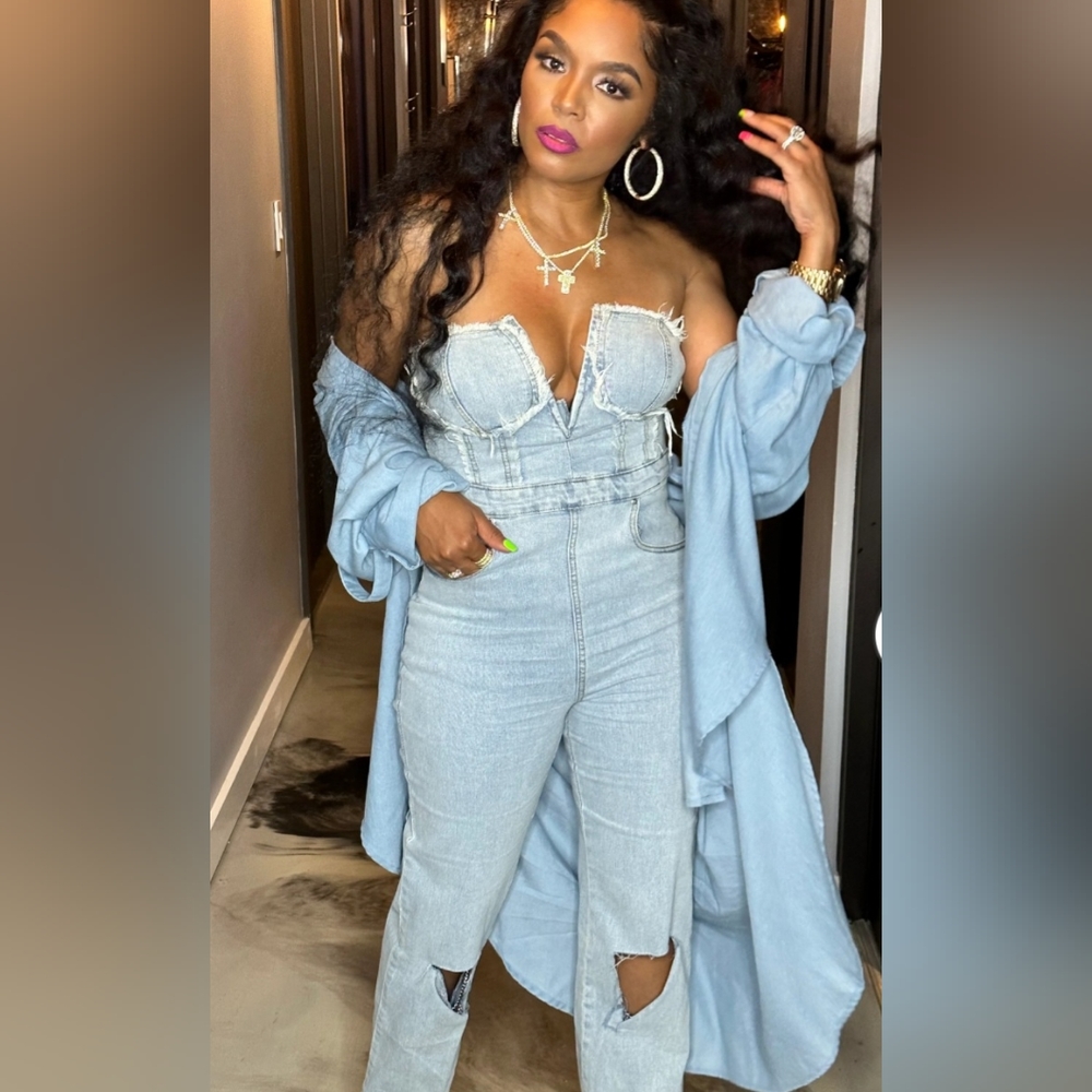 Women's denim jumper